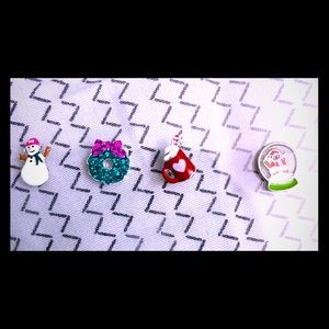4 Holiday Origami Owl charms